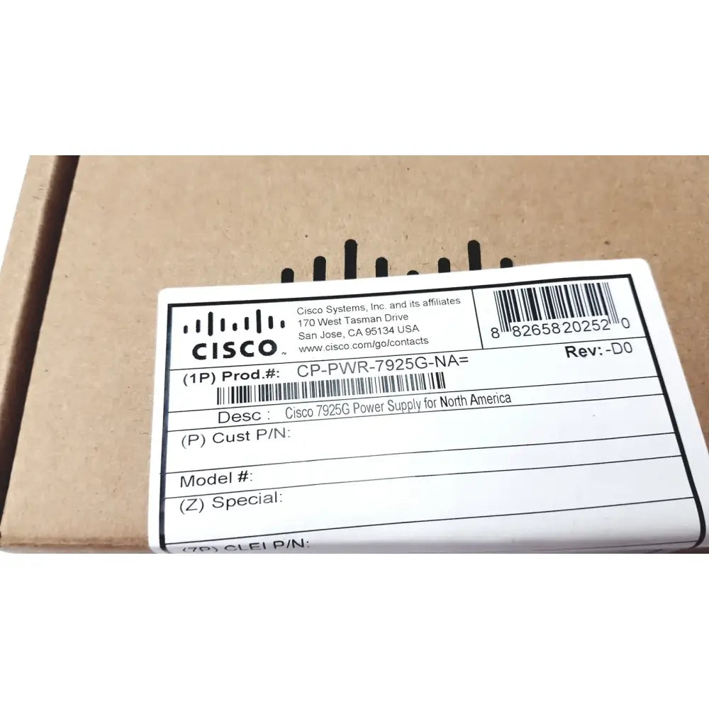 Reuse Medical Cisco CP-PWR-7925G-NA AC Power Supply Adapter 7925G For IP Phone 74-8588-01 VoIP Business Phones/IP PBX, second-hand product photo 1