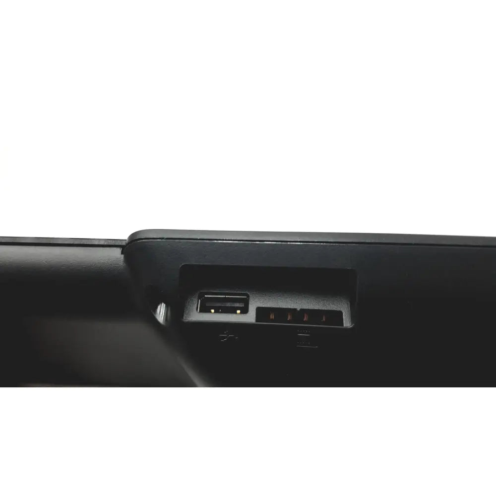 Black plastic usb port with metallic contacts on the side of cisco ip phone 8800 key expansion module