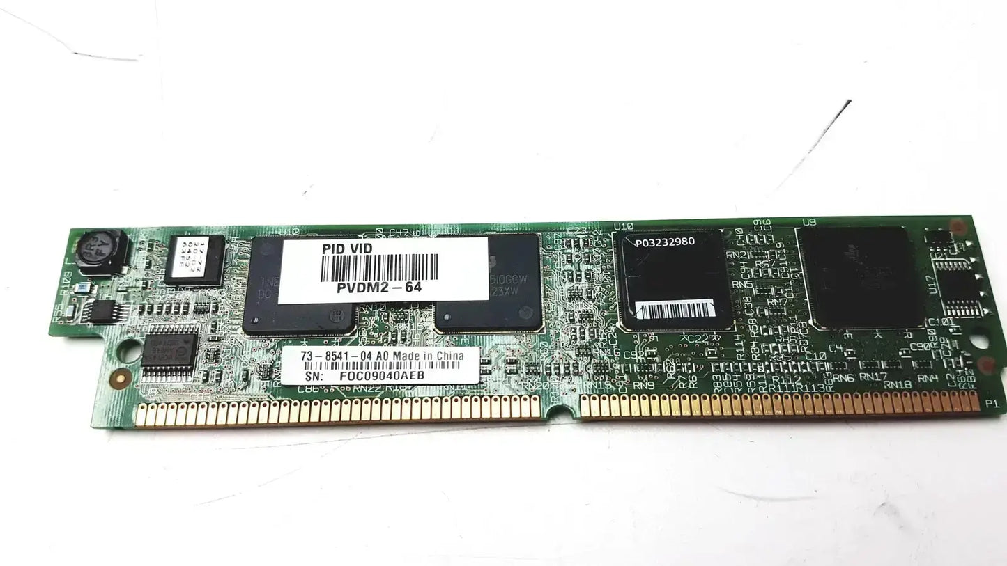 Cisco PVDM2-64 High Density 64-Channel Packet Fax & Voice DSP Module DSP Module, second-hand product photo 1