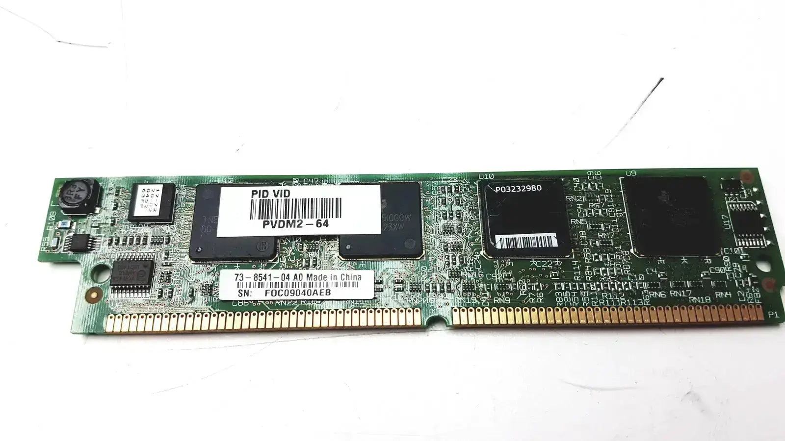 Cisco PVDM2-64 High Density 64-Channel Packet Fax & Voice DSP Module DSP Module, second-hand product photo 1