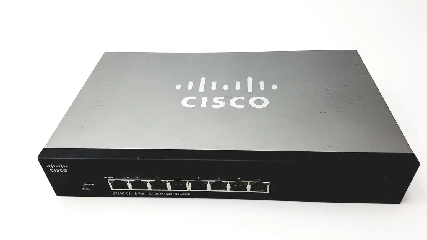 Reuse Medical Cisco SF300-8, 8-Port 10/100 Managed Switch Other Consumer Electronics, second-hand product photo 1