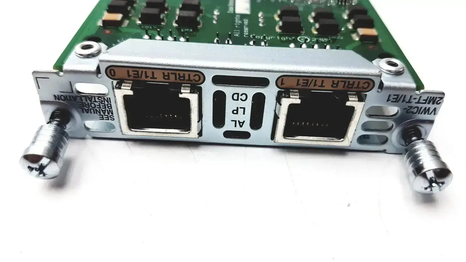 Cisco VWIC2 2MFT-T1/E1 2-Port WAN.VOICE Multiflex Module Network Interface Module, second-hand product photo 1