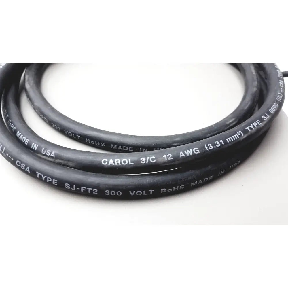 Black rubber-coated electrical cable with white printed specs used for cisco wae 600 series wide area application engine