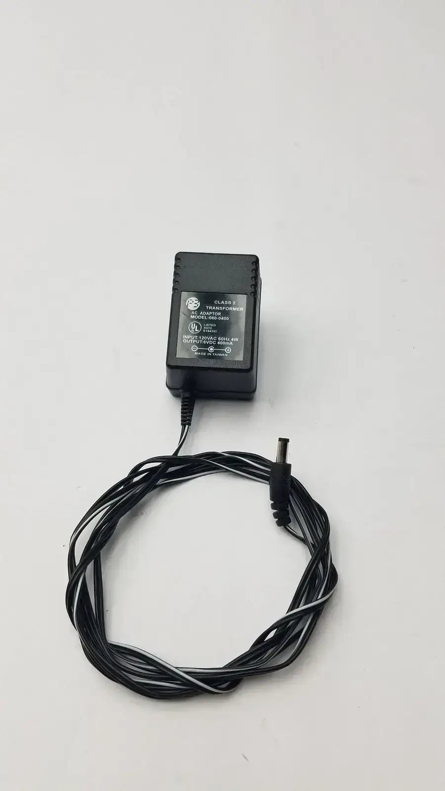 Generic Class 2 Transformer Output 6VDC AC Adaptor Model 060-0400 AC/DC Power Adapter, second-hand product photo 1