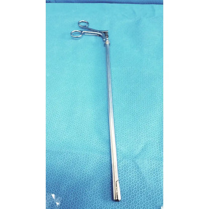 Silver surgical claw gasper 10mm with long slender handle and curved gripping ends for precise tissue control