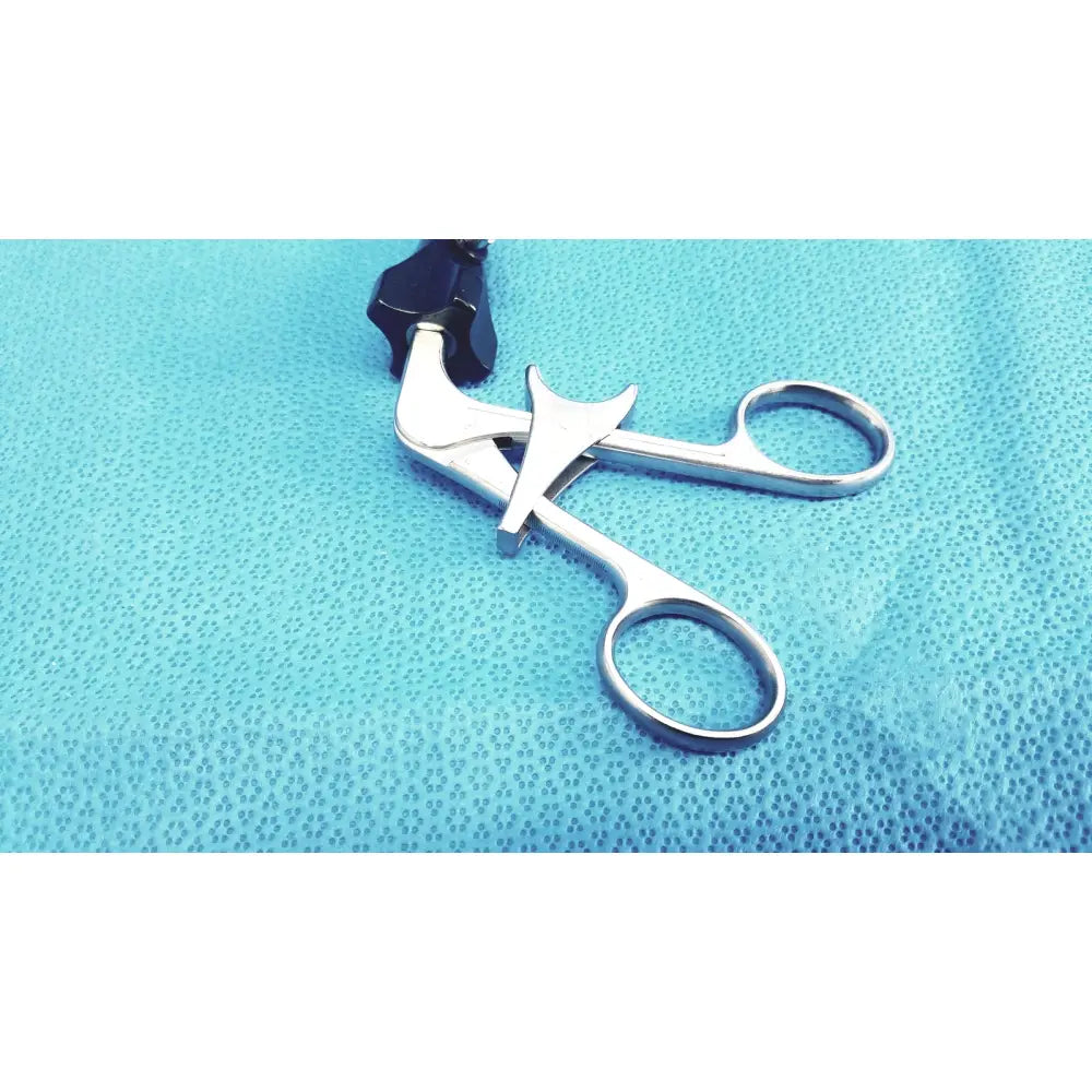 Silver claw gasper surgical forceps with black ergonomic handle designed for reuse medical and laparoscopic instruments use