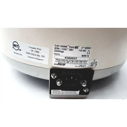 Clay Adams Becton Dickinson Sero-Fuge 2001 Centrifuge Centrifuge, second-hand product photo 9