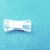 Clear Glass Earplugs – Lightweight Double Flared Tunnel Plugs for Stretched