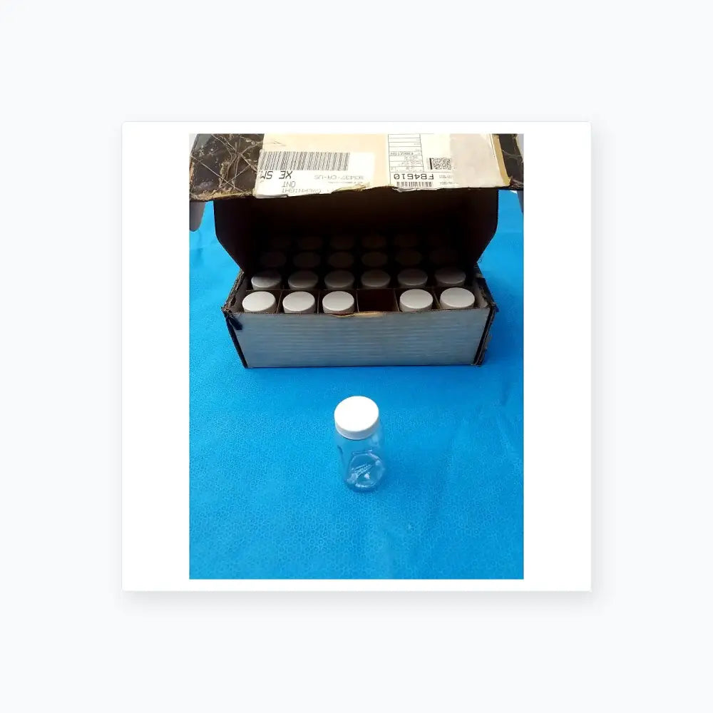 Generic Clear PET Wide Mouth Packer Bottles - White Screw Top Cap - Lot of 24 Packer Bottles, second-hand product photo 3