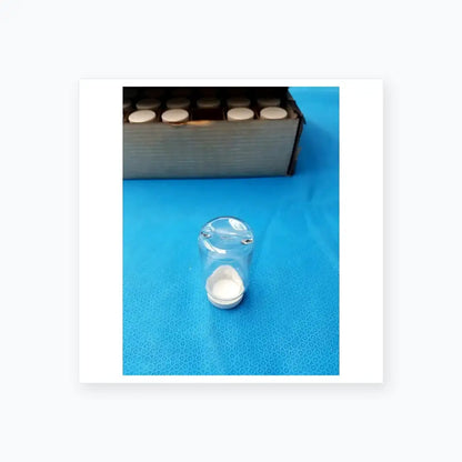 Generic Clear PET Wide Mouth Packer Bottles - White Screw Top Cap - Lot of 24 Packer Bottles, second-hand product photo 6