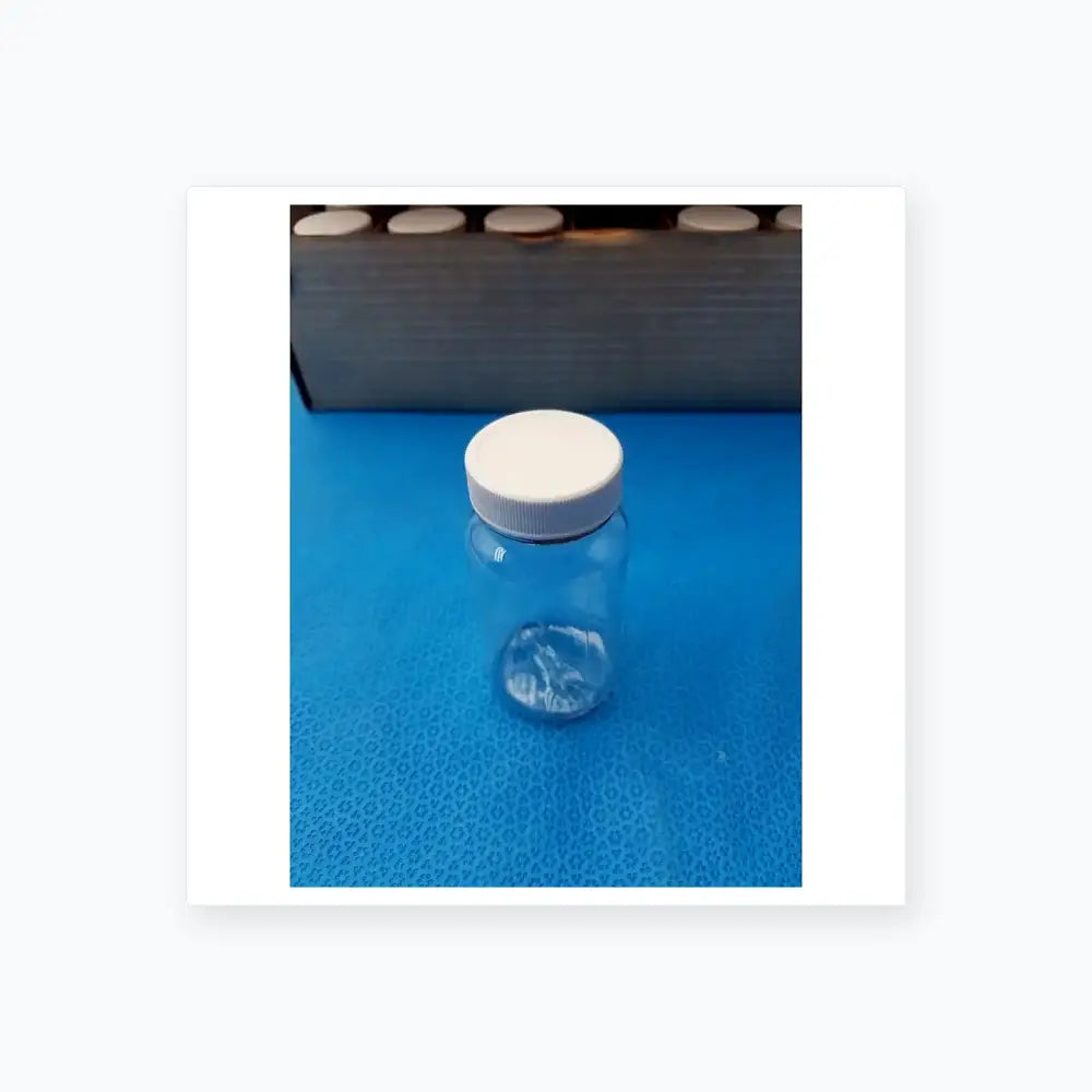 Generic Clear PET Wide Mouth Packer Bottles - White Screw Top Cap - Lot of 24 Packer Bottles, second-hand product photo 5