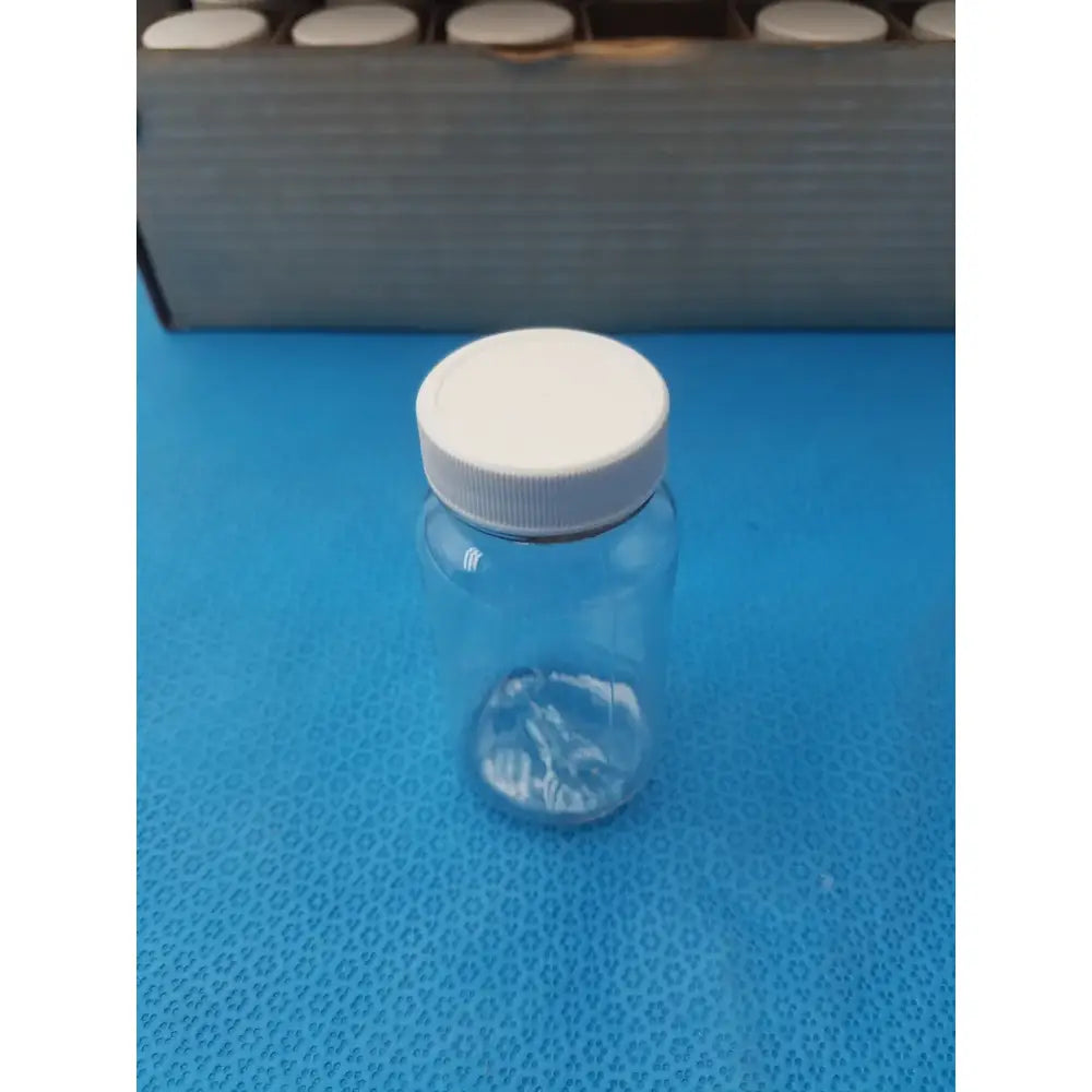 Generic Clear PET Wide Mouth Packer Bottles - White Screw Top Cap - Lot of 24 Packer Bottles, second-hand product photo 5