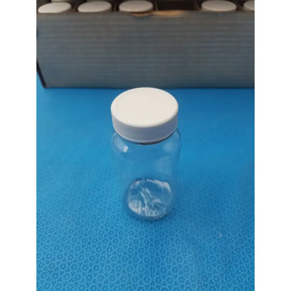 Generic Clear PET Wide Mouth Packer Bottles - White Screw Top Cap - Lot of 24 Packer Bottles, second-hand product photo 5