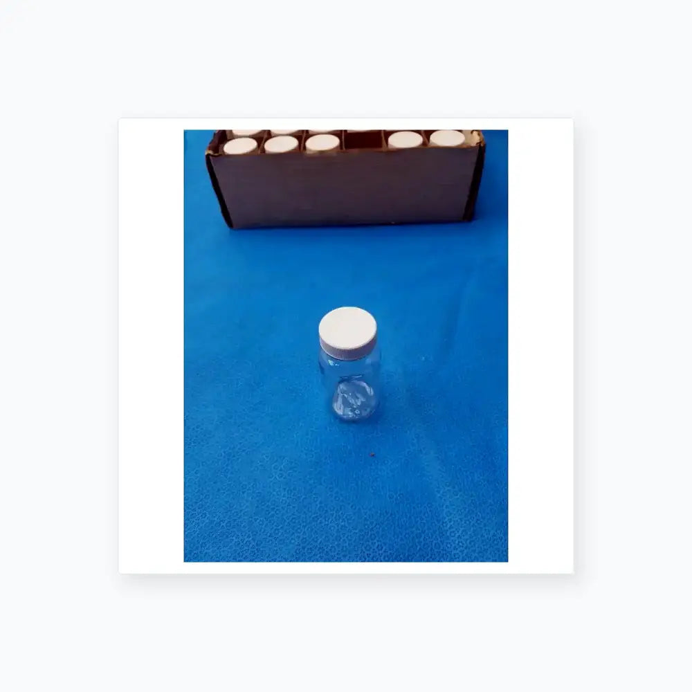 Generic Clear PET Wide Mouth Packer Bottles with White Screw Top Cap - Lot of 24 Laboratory Bottles, second-hand product photo 3