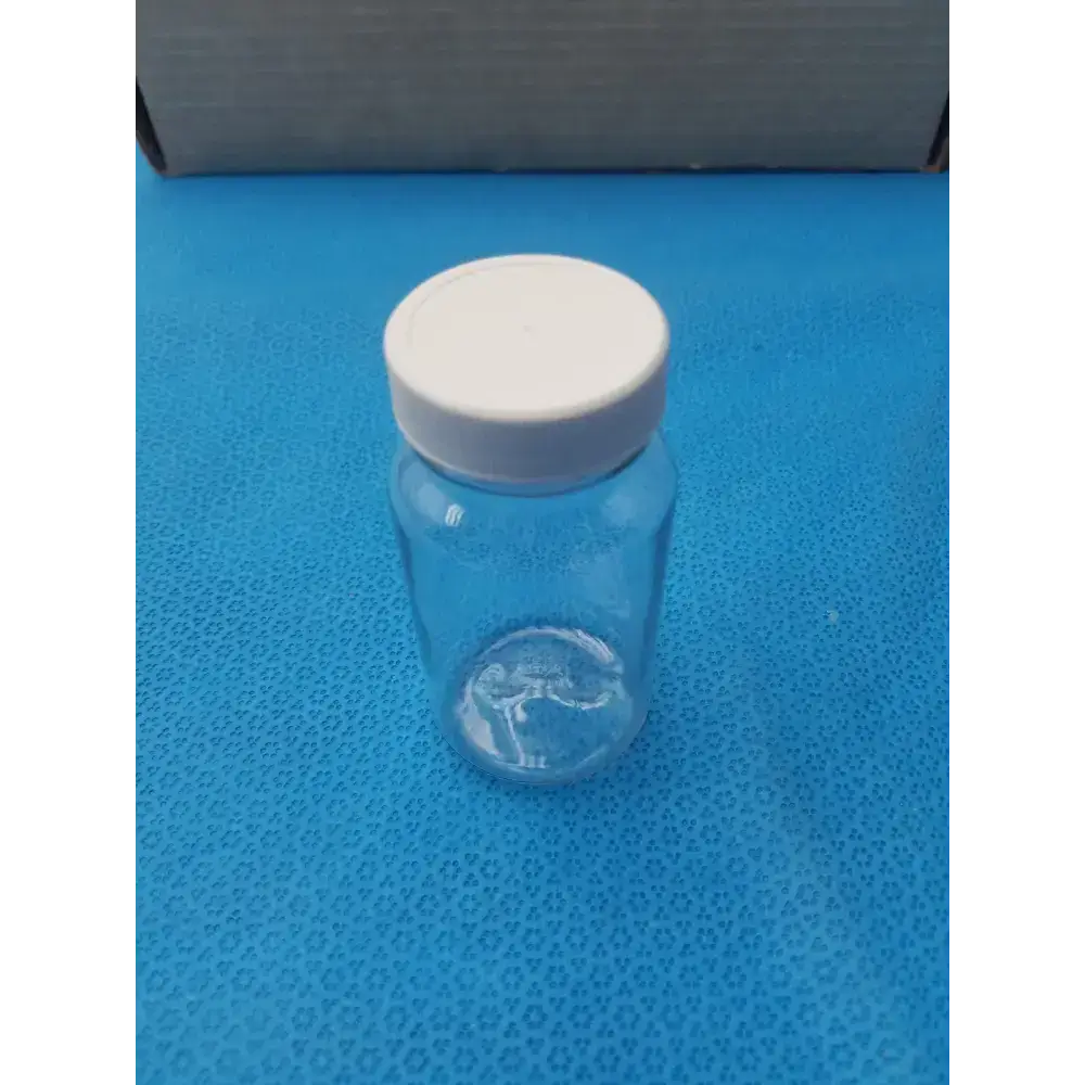 Generic Clear PET Wide Mouth Packer Bottles with White Screw Top Cap - Lot of 24 Laboratory Bottles, second-hand product photo 7