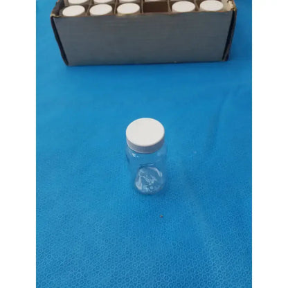 Generic Clear PET Wide Mouth Packer Bottles with White Screw Top Cap - Lot of 24 Laboratory Bottles, second-hand product photo 3