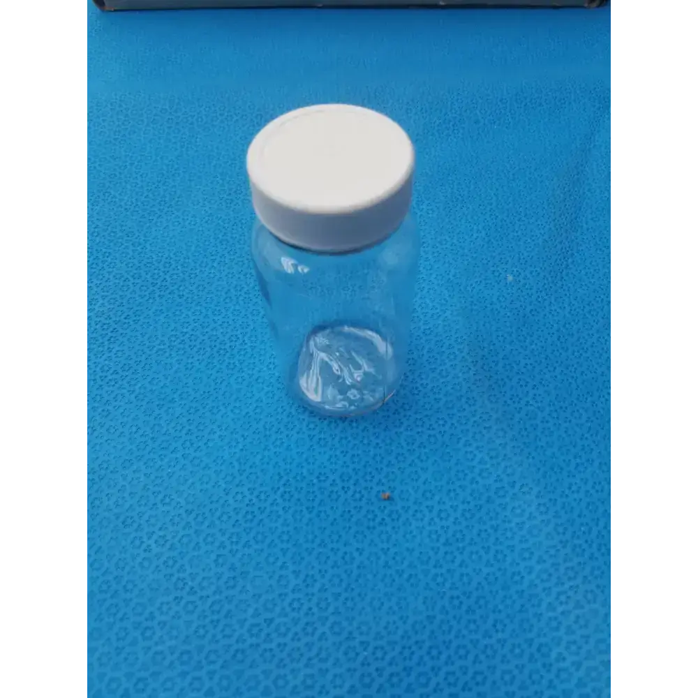 Generic Clear PET Wide Mouth Packer Bottles with White Screw Top Cap - Lot of 24 Laboratory Bottles, second-hand product photo 5