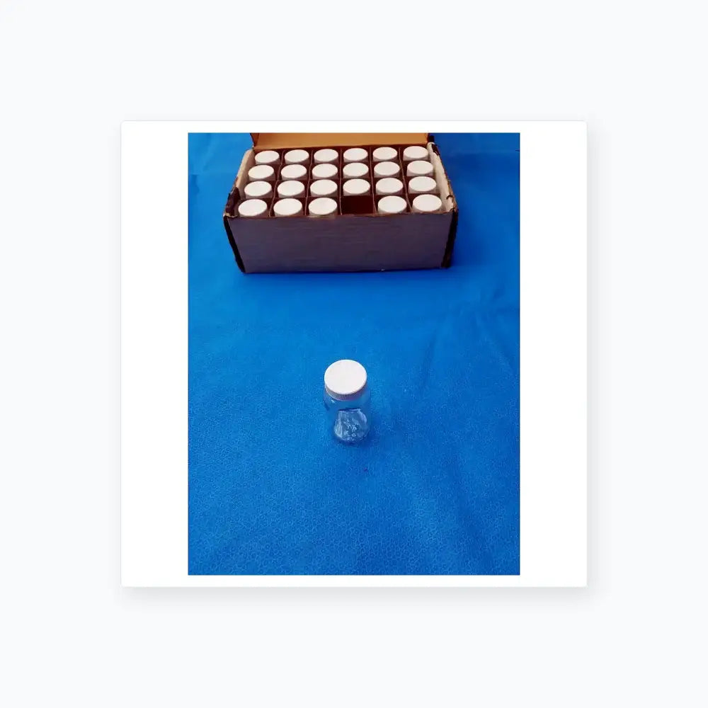 Generic Clear PET Wide Mouth Packer Bottles with White Screw Top Cap - Lot of 24 Laboratory Bottles, second-hand product photo 4