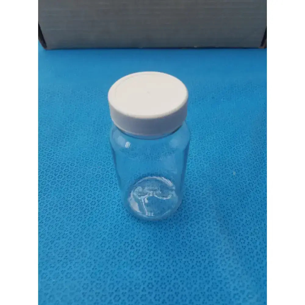 Generic Clear PET Wide Mouth Packer Bottles with White Screw Top Cap - Lot of 24 Laboratory Bottles, second-hand product photo 7