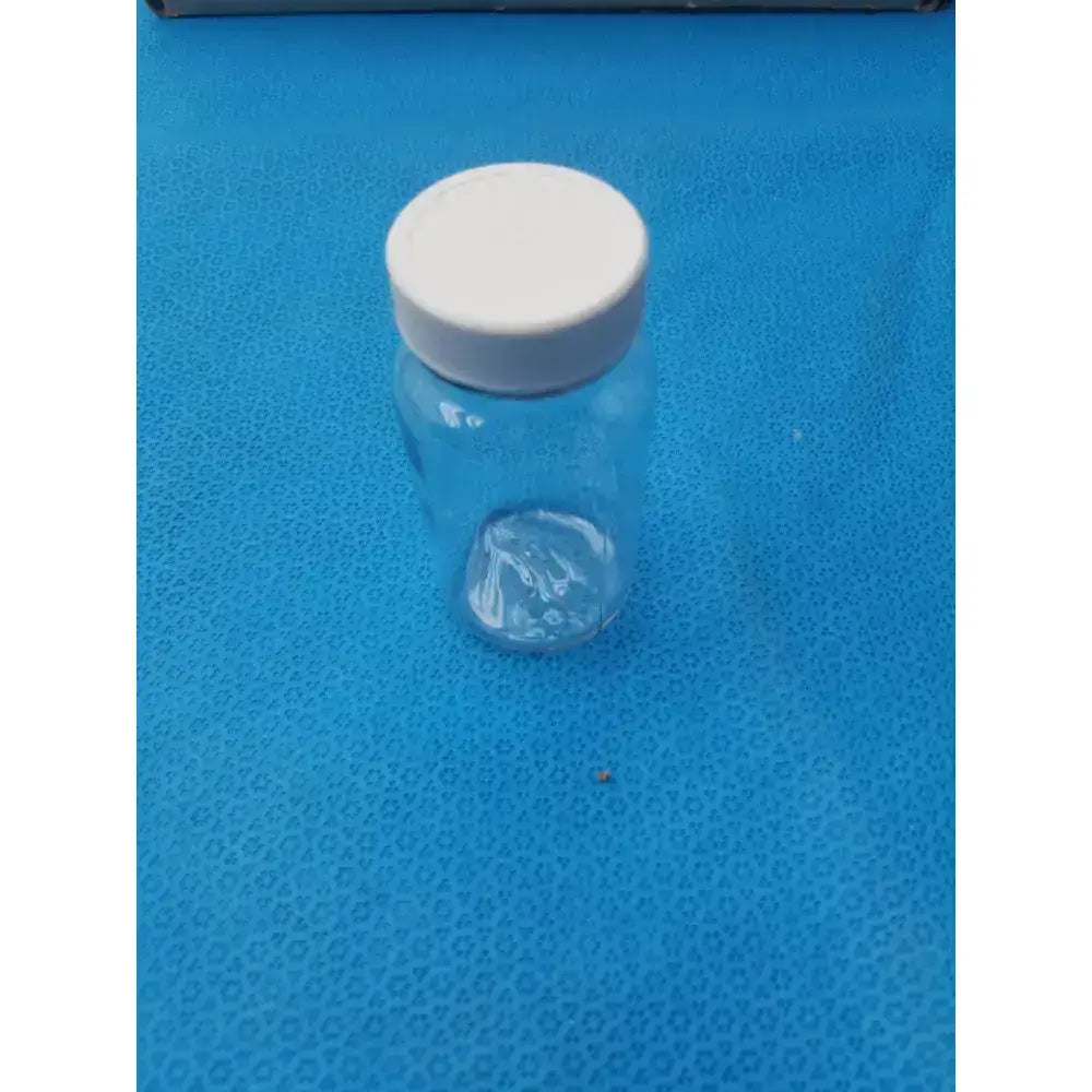 Generic Clear PET Wide Mouth Packer Bottles with White Screw Top Cap - Lot of 24 Laboratory Bottles, second-hand product photo 5