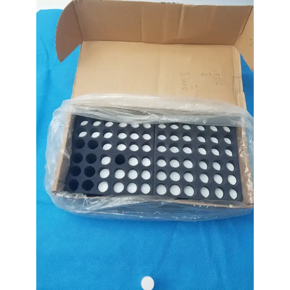 Unbranded Clear PET Wide Mouth Packer Bottles with White Screw Top Cap - Lot of 64 Packer Bottles, second-hand product photo 2
