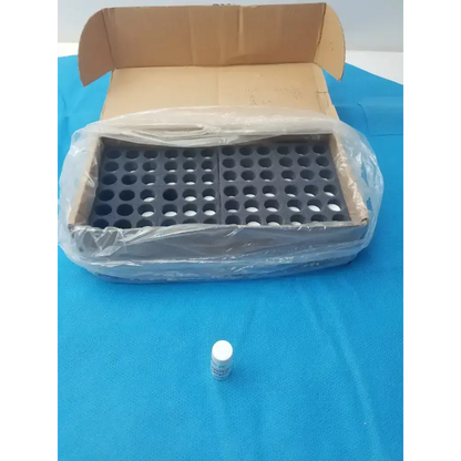 Unbranded Clear PET Wide Mouth Packer Bottles with White Screw Top Cap - Lot of 64 Packer Bottles, second-hand product photo 3