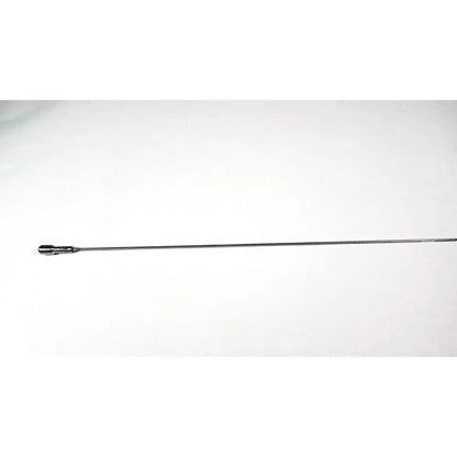 Clickline forceps insert chrome finish surgical instrument replacement part featuring a polished metallic spoke with end cap