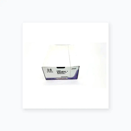 Coated Undyed Braided J111T, 2-0 18" Surgical Suture, second-hand product photo 1