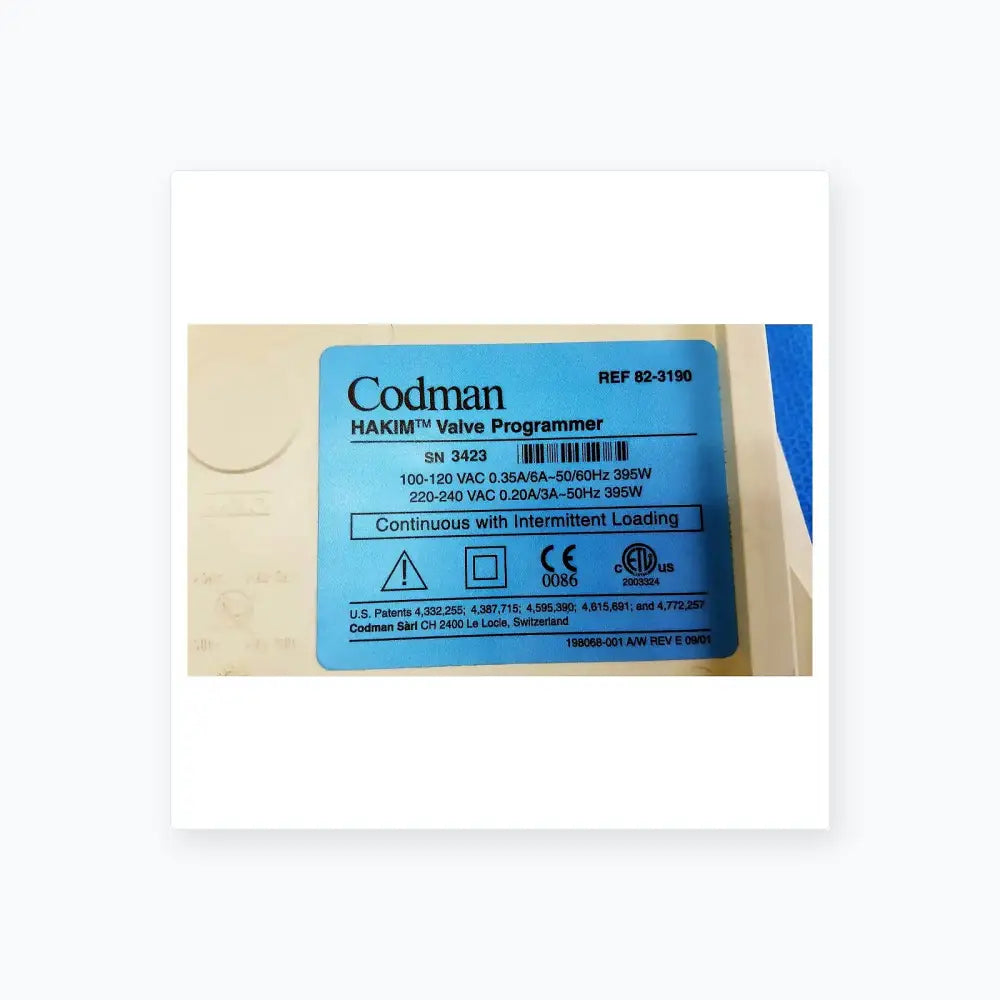 Codman Hakim Valve Programmer Ref 82-3190 Valve Programmer, second-hand product photo 10