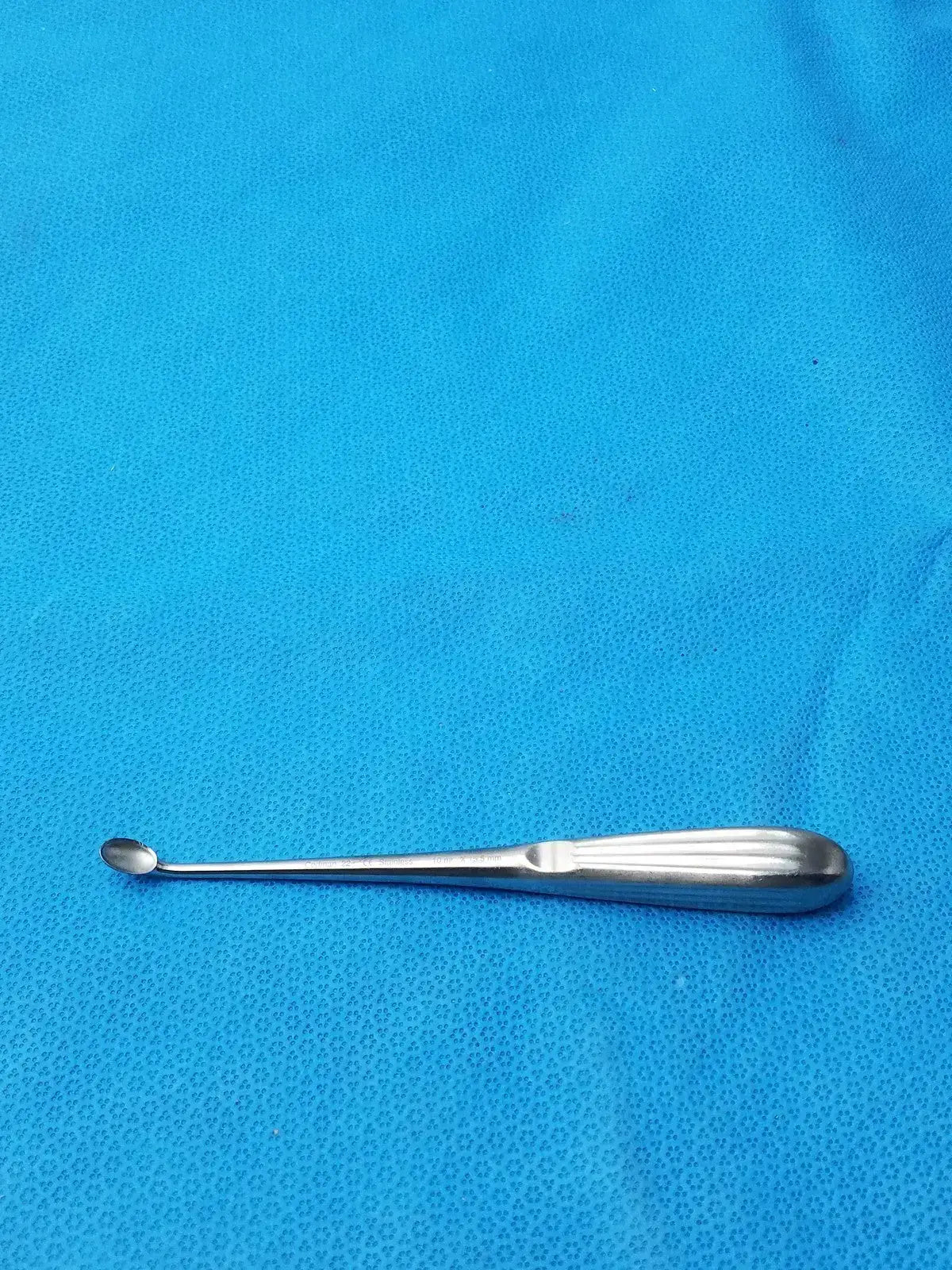 Codman Spratt Bone Curette Stainless Steel Surgical Orthopedic 10x15.5mm Size 22 Bone Curette, second-hand product photo 3