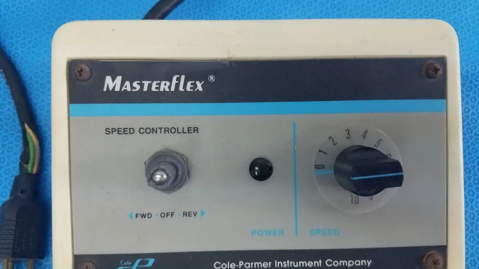 Cole-Parmer Masterflex 7553-71 Speed Controller 115 VAC 90VDC Output Speed Controller, as-is (for parts) product photo 3