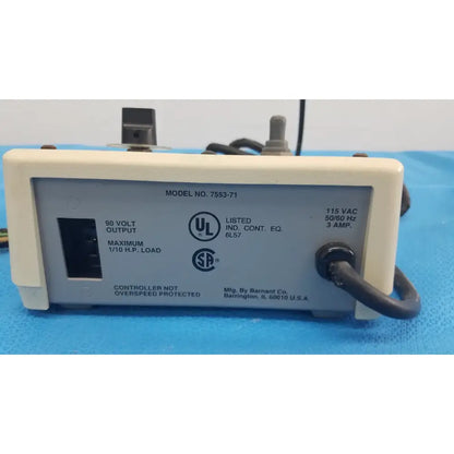 Cole-Parmer Masterflex 7553-71 Speed Controller 115 VAC 90VDC Output Speed Controller, second-hand product photo 6