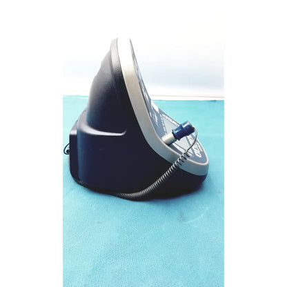 Black and silver colin press-mate prodigy ii 2240 patient monitor with coiled cable and blue side button