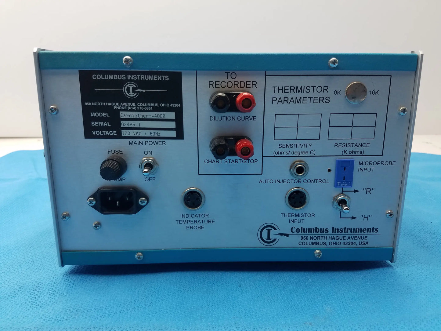 Columbus Instruments Cardiotherm 400R Temperature Controller / Thermal Regulator, second-hand product photo 10