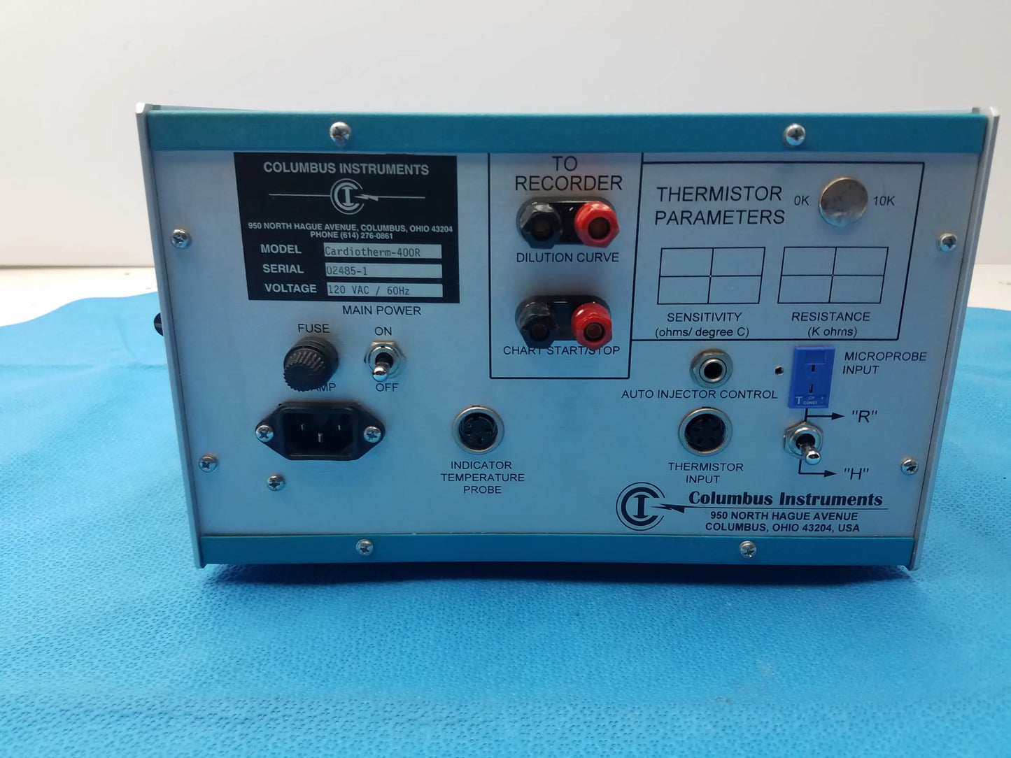 Columbus Instruments Cardiotherm 400R Temperature Controller / Thermal Regulator, second-hand product photo 9