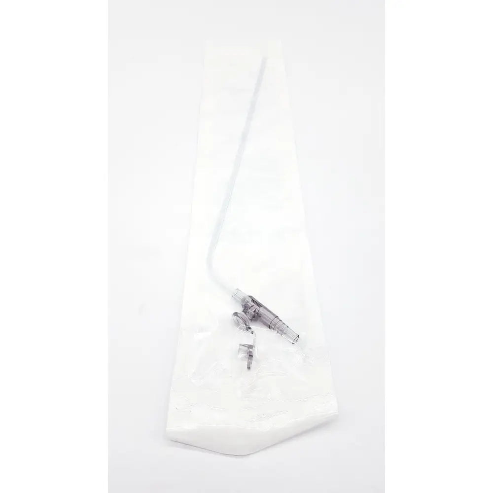 Clear plastic conmed 0033040 sigmoidoscopic 18 fr suction instrument with curved tube and metallic connectors reuse medical suction instrument exp 12/2028