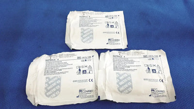 ConMed 1915-100 Fastrace 4 Adult Resting Tab ECG Electrode - Lot of 3 (Expired) ECG Electrode, second-hand product photo 1