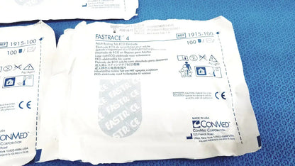 ConMed 1915-100 Fastrace 4 Adult Resting Tab ECG Electrode - Lot of 3 (Expired) ECG Electrode, second-hand product photo 2