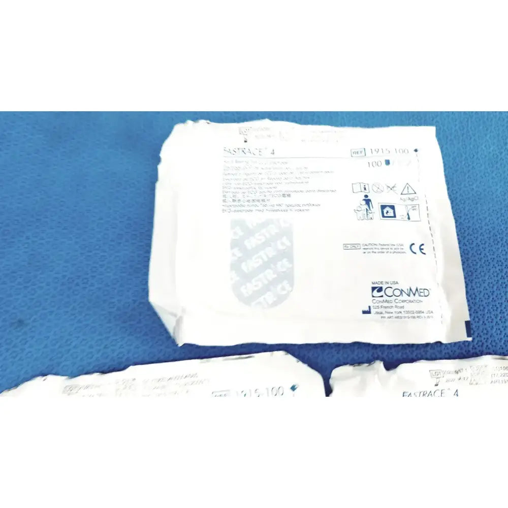 ConMed 1915-100 Fastrace 4 Adult Resting Tab ECG Electrode - Lot of 3 (Expired) ECG Electrode, second-hand product photo 4