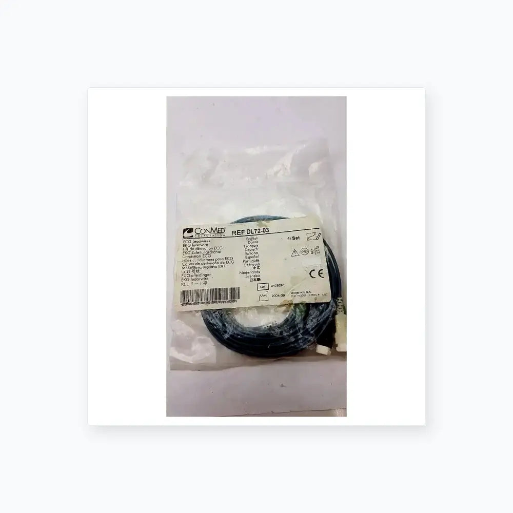 Conmed DL72-03 ECG Leadwire ECG Leadwire, second-hand product photo 3