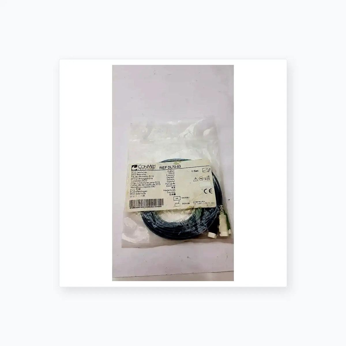 Conmed DL72-03 ECG Leadwire ECG Leadwire, second-hand product photo 2