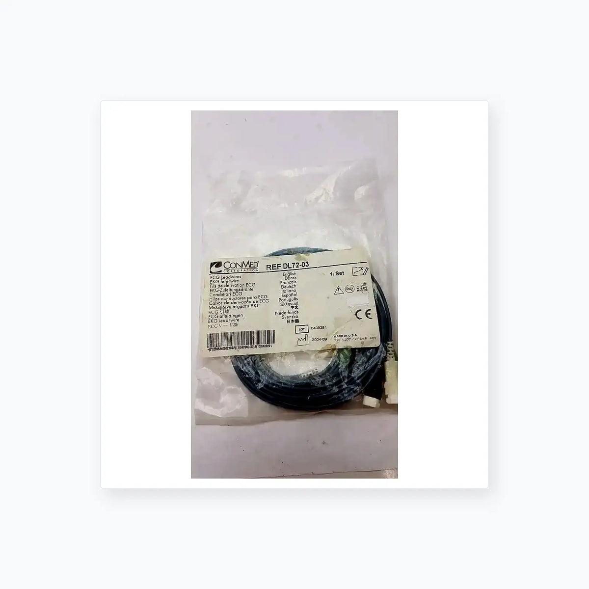 Conmed DL72-03 ECG Leadwire ECG Leadwire, second-hand product photo 3
