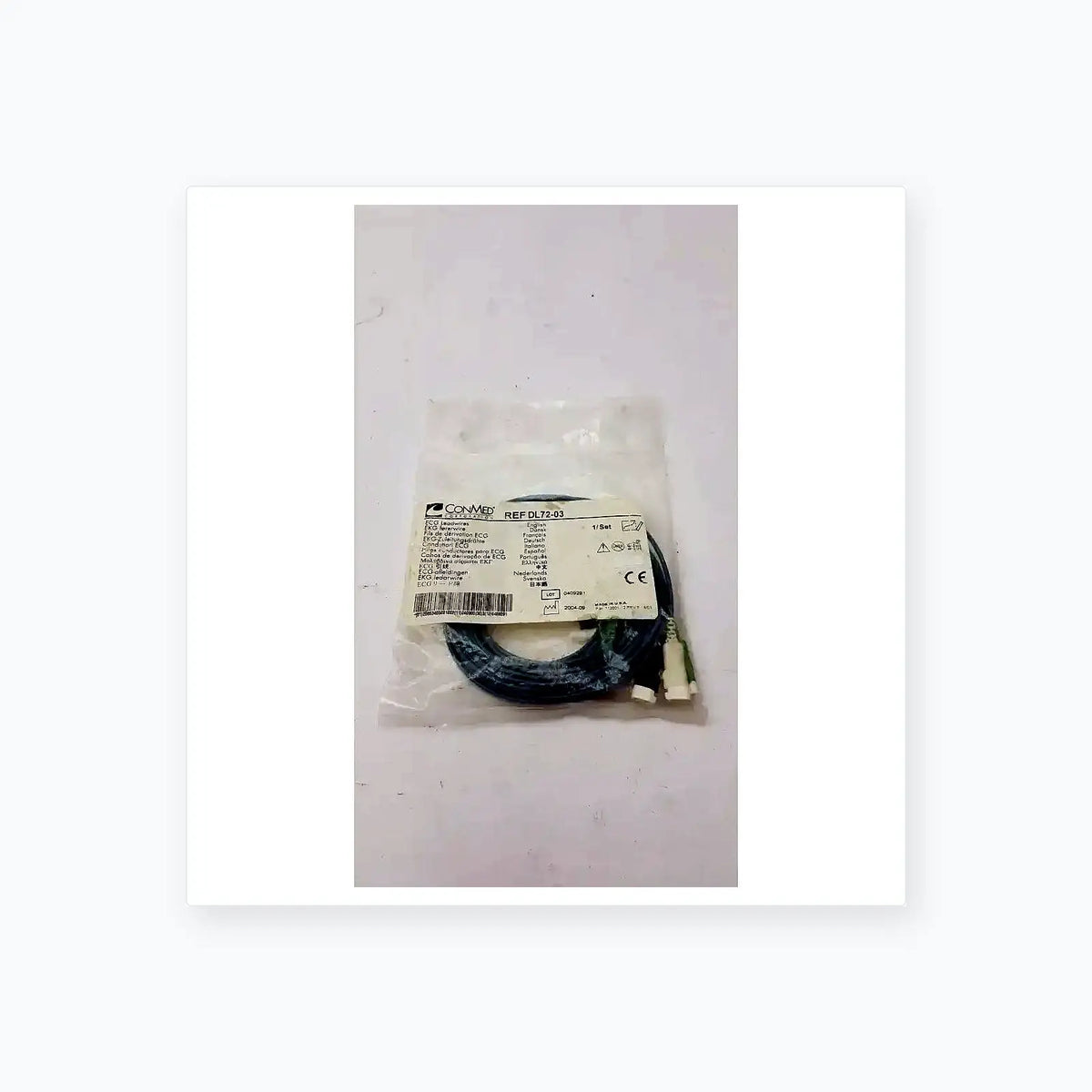 Conmed DL72-03 ECG Leadwire ECG Leadwire, second-hand product photo 1