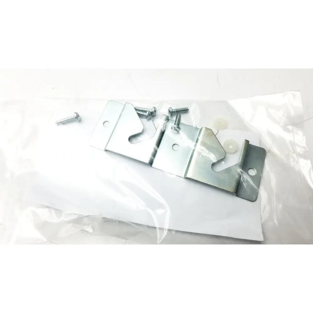 Silver metal picture frame hanging bracket with screws and inserts for conmed hyfrecator reuse medical accessories