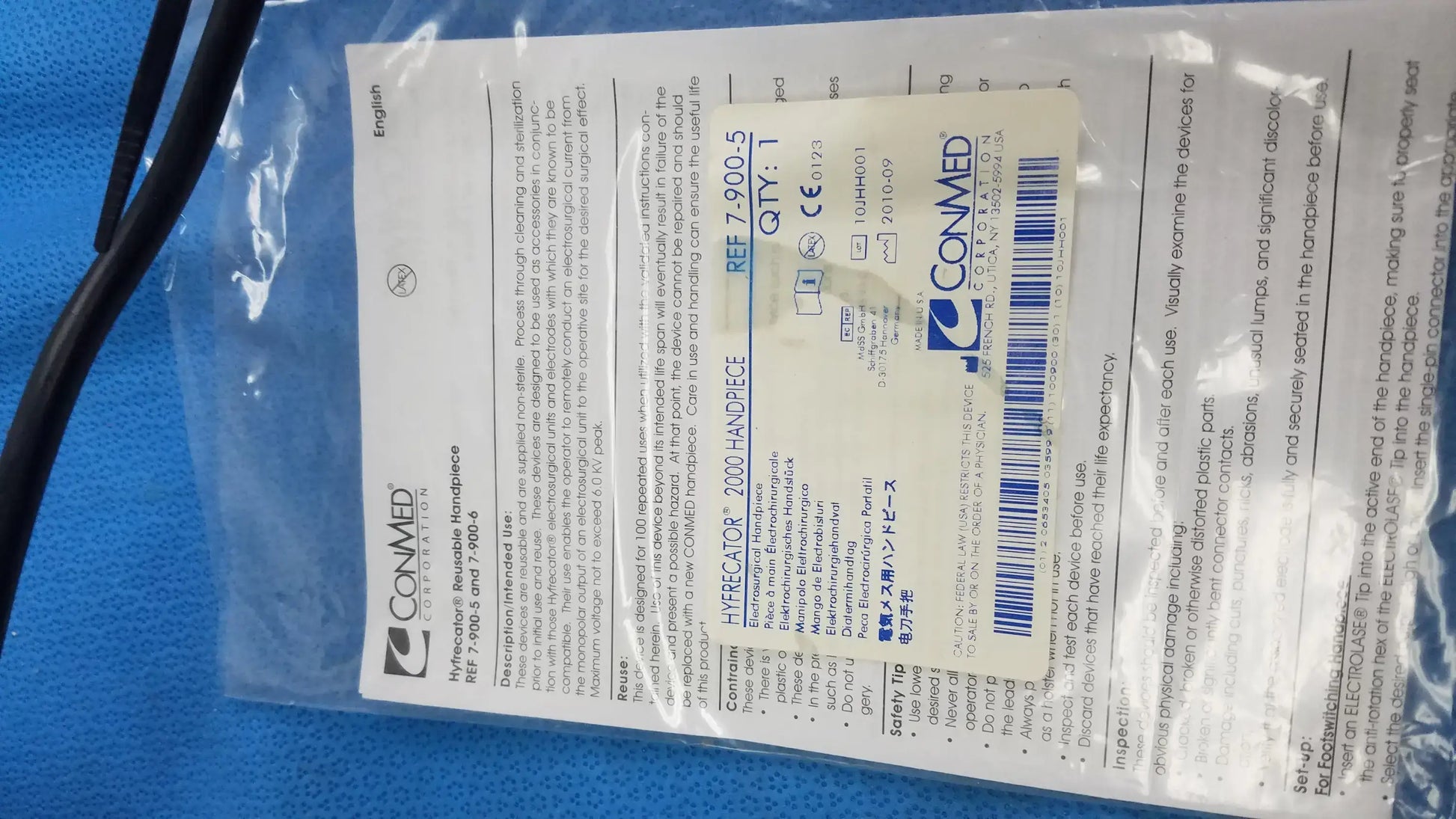 ConMed Hyfrecator 2000 Electrosurgical Unit With Accessories Electrosurgical Unit, second-hand product photo 15