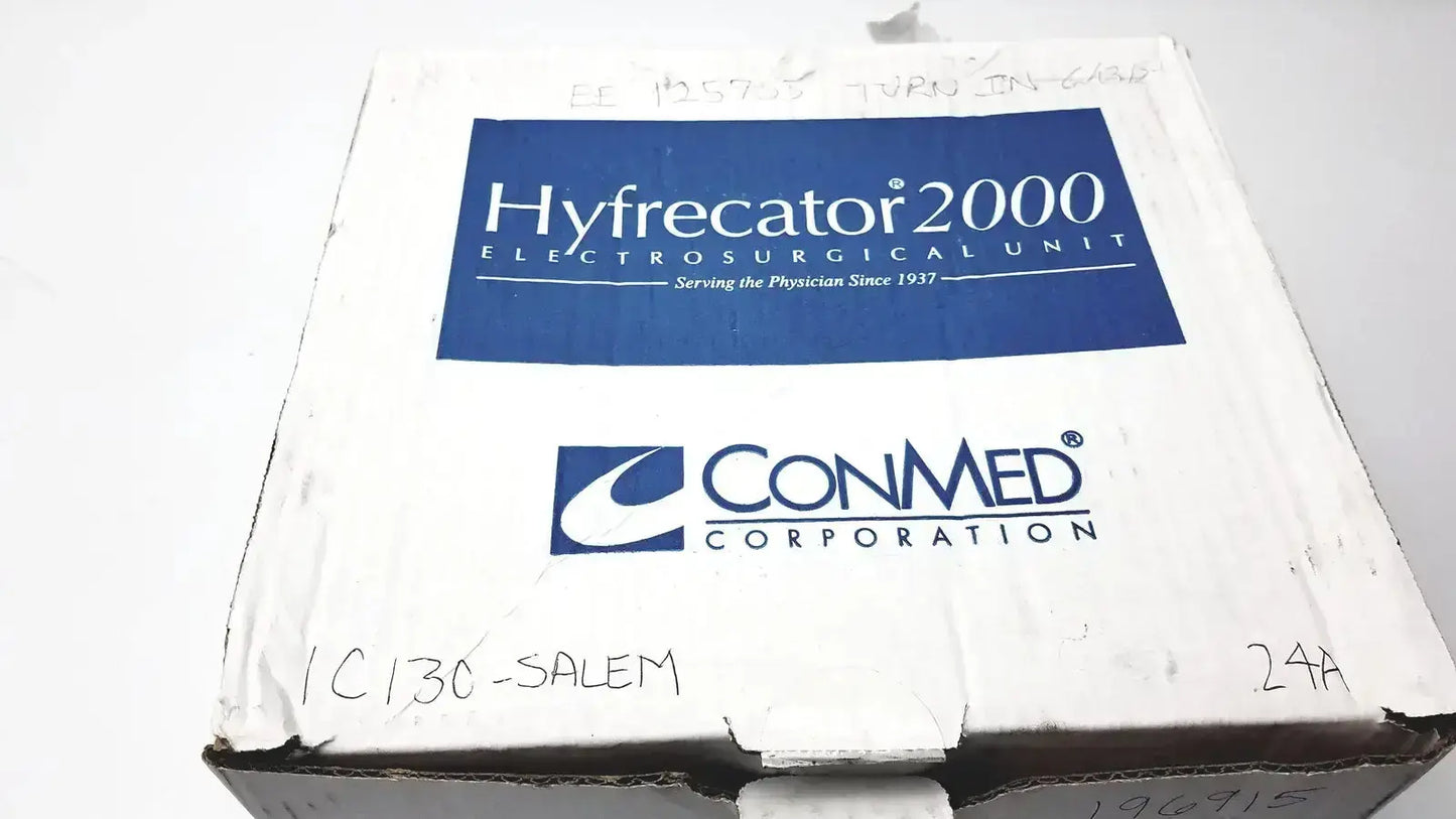 Conmed Hyfrrecator 2000 Model 7-900-115 Dessiicator Electrosurgical Unit, second-hand product photo 3