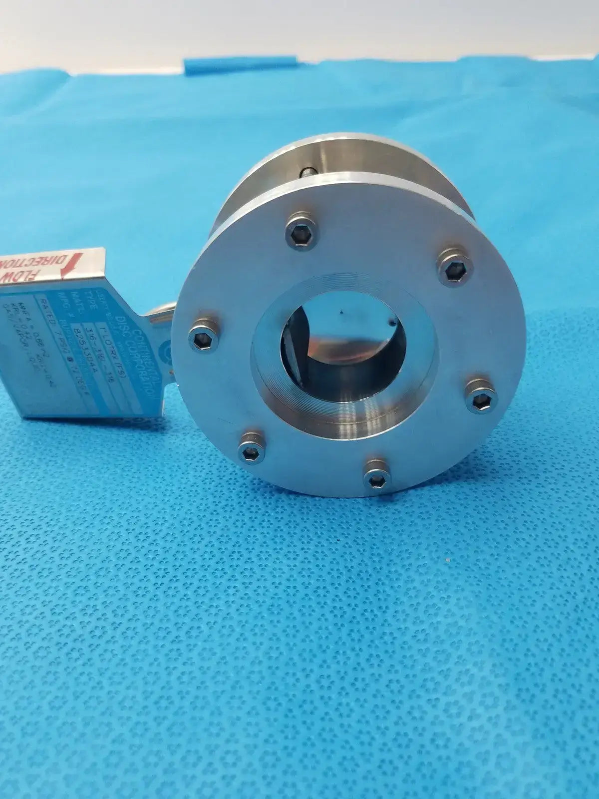 Continental Disc Corporation Continental Disc SOFIA Rupture Disc Assembly 0.439 0.440 Burst Pressure Stainles Rupture Disc Assembly, second-hand product photo 10