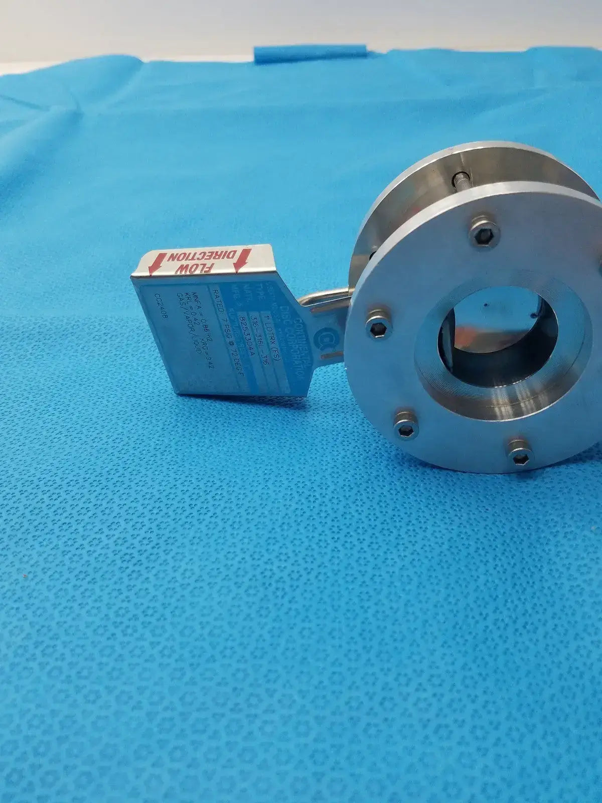 Continental Disc Corporation Continental Disc SOFIA Rupture Disc Assembly 0.439 0.440 Burst Pressure Stainles Rupture Disc Assembly, second-hand product photo 11