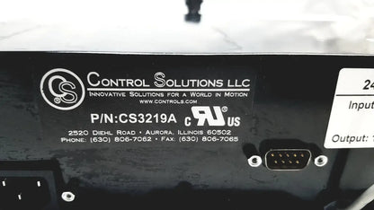 Control Solution CS3219A 24V Battery Charger, 1028-010-859 Rev D Battery Charger, second-hand product photo 6