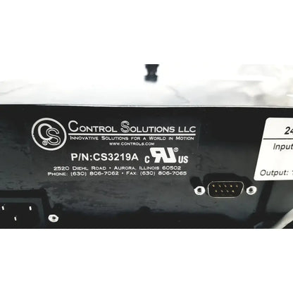 Control Solution CS3219A 24V Battery Charger, 1028-010-859 Rev D Battery Charger, second-hand product photo 6